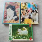 3 puzzels met poezen (allemaal compleet), Ophalen of Verzenden, Zo goed als nieuw
