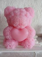 Valentijn hartebeertjes kaars handmade, Enlèvement ou Envoi, Neuf, Bougie