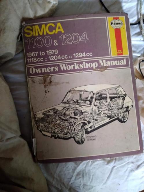 Workshop manual simca 1100, Auto diversen, Handleidingen en Instructieboekjes, Ophalen of Verzenden