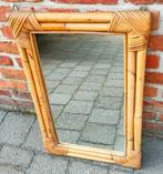 Vintage Rotan spiegel, Ophalen, Minder dan 50 cm, Gebruikt, Minder dan 100 cm