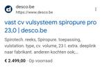 Spitopure cv vulsysteem, Ophalen