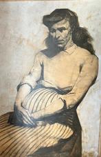 Marcel Delmotte (1901-1984): jonge vrouw, Enlèvement