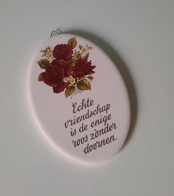 Decoratie wandbordje "vriendschap" beschikbaar voor biedingen