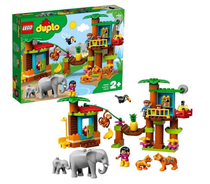 Lego DUPLO Wild Animals - Het tropisch eiland (10906), Kinderen en Baby's, Speelgoed | Duplo en Lego, Zo goed als nieuw, Duplo