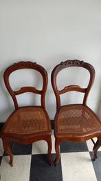 Très anciennes chaises Cannées Louis Philippe, Antiek en Kunst, Antiek | Meubels | Stoelen en Sofa's, Ophalen of Verzenden