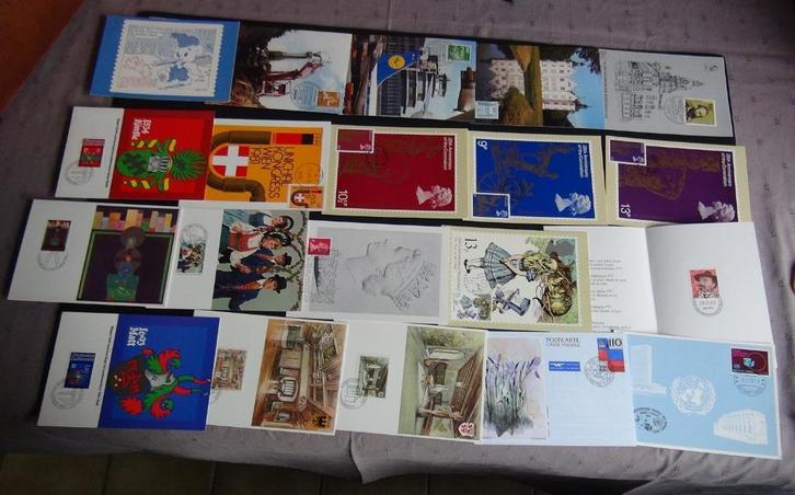 Setje van 24 maximumkaarten, Postzegels en Munten, Postzegels | Thematische zegels, Gestempeld, Overige thema's, Ophalen of Verzenden