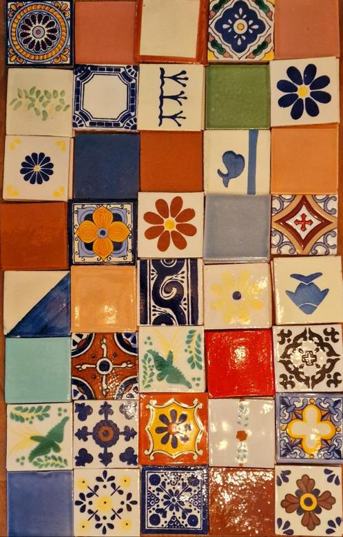 Hand gemaakten Mexicaanse spaanse portugese keramiek talaver, Doe-het-zelf en Bouw, Tegels, Zo goed als nieuw, Wandtegels, Keramiek