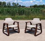 Ensemble de 2 chaises Manou au design danois vintage avec ta, Comme neuf, Enlèvement ou Envoi