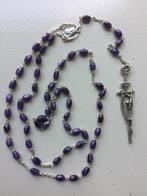 Vintage Paternoster met Zilveren kruis 925., Antiek en Kunst, Ophalen of Verzenden