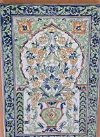 vintage perzisch, oosterse keramiek tegel wand opknoping, Antiquités & Art, Enlèvement