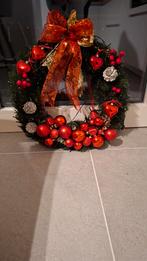 Kerstkrans met verlichting, Ophalen