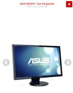 Écran Asus 24 Pouces, Informatique & Logiciels, Comme neuf, Haut-parleurs intégrés, Gaming, LED