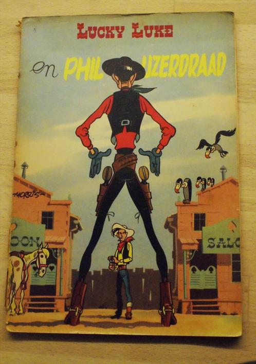 Lucky Luke en Phil IJzerdraad  1e druk 1957, Livres, BD, Utilisé, Une BD, Enlèvement ou Envoi