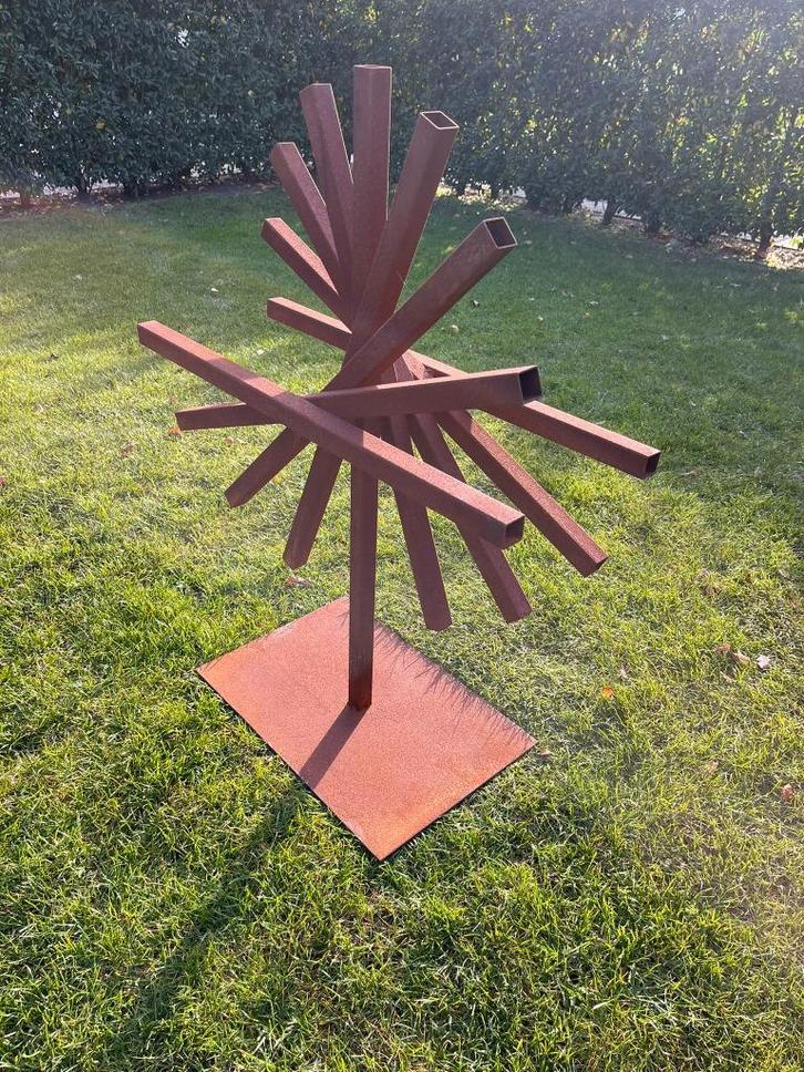 Het Energiepunt' Tuinkunst kunstwerk tuinbeeld, Tuin en Terras, Tuinbeelden, Nieuw, Overige typen, Metaal, Ophalen of Verzenden
