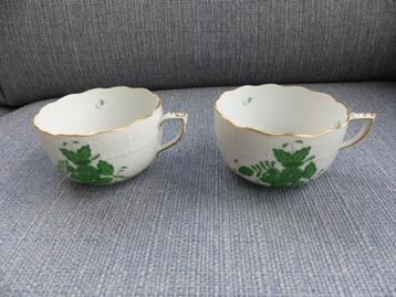 Herend Green apponyi kopjes tasjes beschikbaar voor biedingen