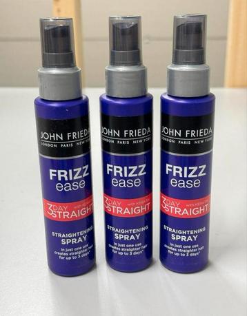 3x John Frieda Frizz Ease 3 Day Straight Straightening spray