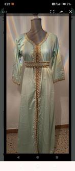 Mintgroene kaftan, Kleding | Dames, Gelegenheidskleding, Ophalen of Verzenden, Zo goed als nieuw