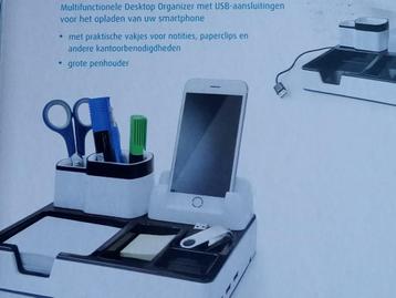 Bureau-organizer met 3 USB-oplaadpoorten Merk: Quigg beschikbaar voor biedingen