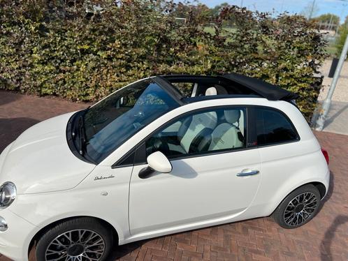Te koop fiat 500 cabriolet. Dolcevita Hybrid, Auto's, Fiat, Particulier, Cruise Control, Elektrisch, Cabriolet, Leder, Ophalen