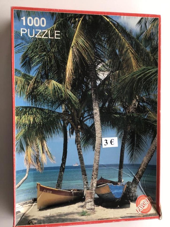 1 puzzel van 1000 stukken voor slechts 3 euro en andere, Hobby en Vrije tijd, Denksport en Puzzels, Zo goed als nieuw, Ophalen of Verzenden