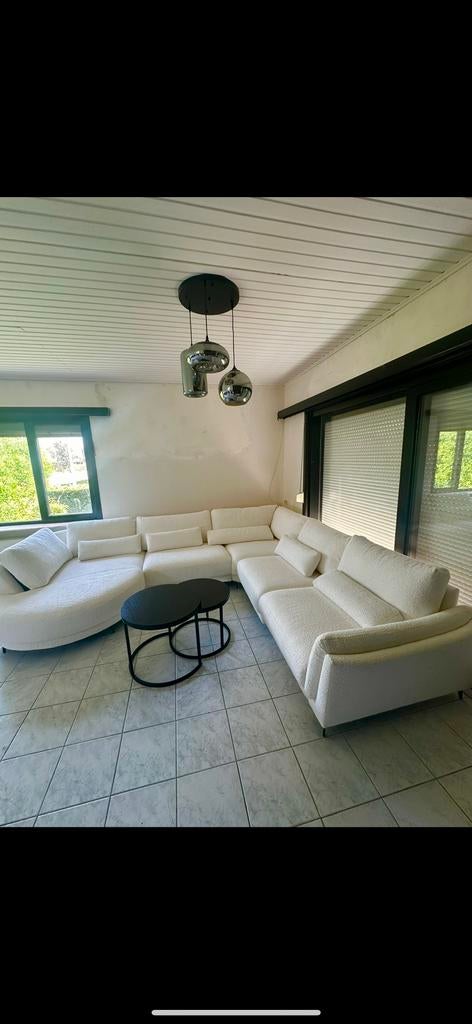 Prachtige hoekbank te koop, Enlèvement, Comme neuf, Tissus, Modern