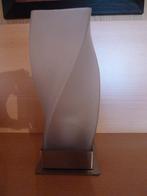 Lampe de table design verre blanc translucide, Maison & Meubles, Enlèvement ou Envoi, Neuf, Verre, Moins de 50 cm