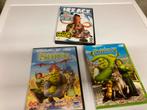 3 Dreamworks-dvd's - Ice Age - Shrek 1en, Gebruikt, Ophalen of Verzenden
