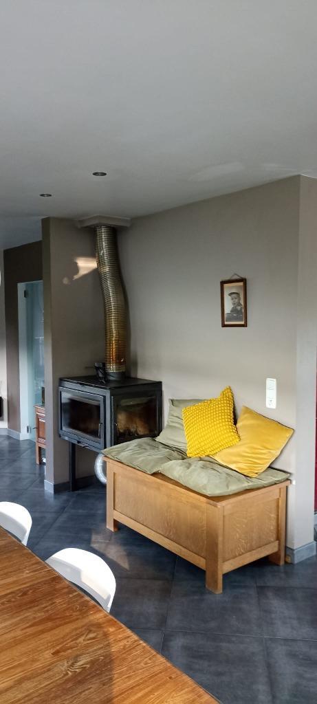 Insert à bois, foyer, cassette à bois, Huis en Inrichting, Kachels, Gebruikt, Inbouw, Houtkachel, Hout, Ophalen