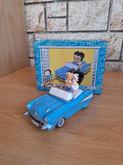 Betty Boop Corvette zeldzaam porselein 2002, Verzamelen, Beelden en Beeldjes, Nieuw, Mens, Ophalen of Verzenden