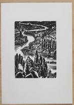 Xylographie de Frans Masereel : la Vallée de la Meuse, Antiquités & Art, Art | Eaux-fortes & Gravures, Envoi
