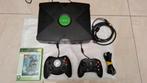 Xbox original in goede staat met twee controllers en game, Games en Spelcomputers, Spelcomputers | Xbox Original, Ophalen of Verzenden