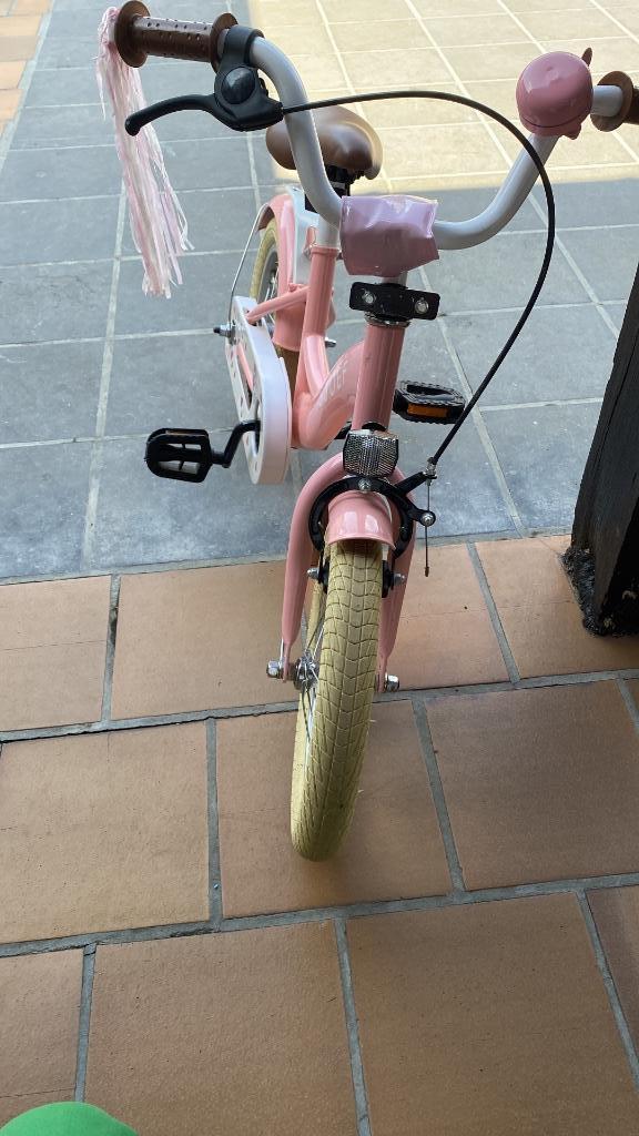 Fiets 14” Sjoef unicorn, Fietsen en Brommers, Fietsen | Kinderfietsjes, Gebruikt, Minder dan 16 inch, Zijwieltjes, Ophalen