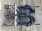 Te koop dubbele kinder buggy, Kinderen en Baby's, Buggy's, Ophalen, Gebruikt, Overige merken, Regenhoes