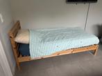 Eenpersoonsbed met matras, Huis en Inrichting, Slaapkamer | Matrassen en Bedbodems, Ophalen, Gebruikt, 90 cm, Eenpersoons