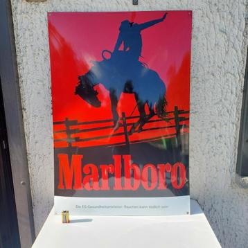MARLBORO COWBOYSIGARETTEN GROTE GEËMAILLEERDE PLAQUETTE beschikbaar voor biedingen