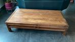 Teak salontafel 150x75x35h., Ophalen, Gebruikt, Teakhout, 50 tot 100 cm
