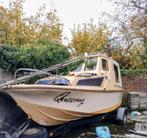 Boot + aanhangwagen, Watersport en Boten, Motorboten en Motorjachten, Ophalen, Gebruikt, Polyester, 6 tot 9 meter