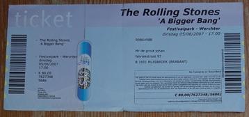Rolling Stones concertticket Werchter 2007 billet concert