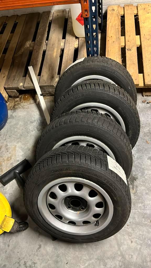 VW 4x100 set wintervelgen, Auto diversen, Autosport-onderdelen, Gebruikt, Ophalen