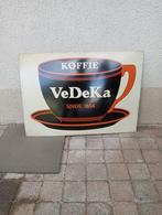 Enseigne publicitaire Vedeka Coffee, Collections, Marques & Objets publicitaires, Enlèvement, Utilisé, Panneau publicitaire