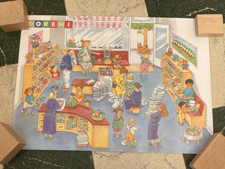 Set van 4 poster met handleiding - Doremi, Verzamelen, Posters, Gebruikt, Overige onderwerpen, Deurposter of groter, Rechthoekig Liggend