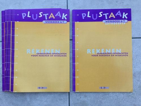 Plustaak rekenen werkboek 6/7 (4 stuks) + antwoordboek, Livres, Livres scolaires, Enlèvement ou Envoi