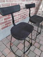 2 krukken in massief mangohout, 2 tabourets, Enlèvement, Comme neuf