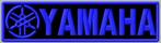 Patch Yamaha zwart/blauw - 139 x 39 mm, Nieuw