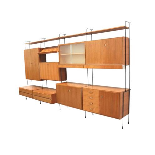 Vintage wandsysteem wandmeubel Omnia jaren '60 '70 design, Huis en Inrichting, Overige Huis en Inrichting, Verzenden