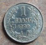1909 1 franc Léopold 2 sans point Th Vincotte, Postzegels en Munten, Munten | België, Verzenden, Zilver, Losse munt, Zilver