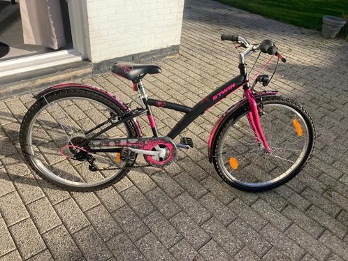 Vélo fille "B'TWIN - Poply 500", Vélos & Vélomoteurs, Vélos | Filles, Comme neuf, 24 pouces, Vitesses, Enlèvement