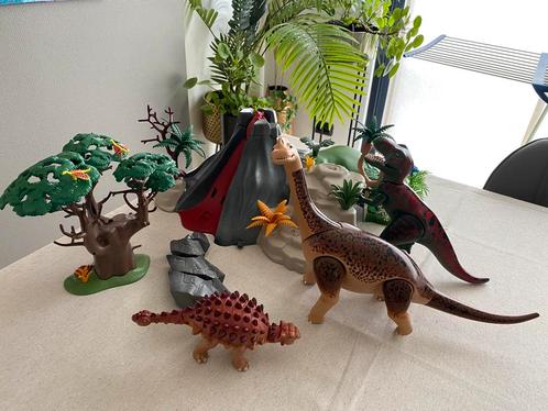 Playmobil T-rex & Saichania met vulkaan uitbarsting  (5230), Enfants & Bébés, Jouets | Playmobil, Enlèvement ou Envoi