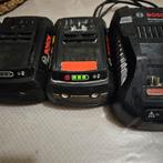 Vijf bosch gbh 36v batterijen+ snellader+gewone lader, Enlèvement, Utilisé