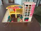 Retro garage Fisher price in zeer goede staat, Kinderen en Baby's, Ophalen of Verzenden, Gebruikt, Speelset, Met geluid